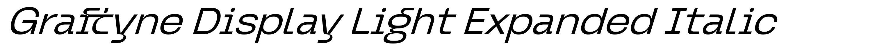 Graftyne Display Light Expanded Italic